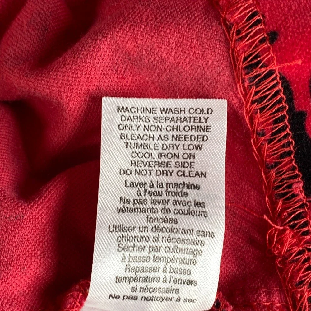 Hartstrings Dress Girls 7 Red Black Velvet Palampore Floral Ribbon Cotton Party